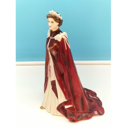 20 - Royal Worcester 22cm Figure of Queen Elizabeth II in Celebration of her 80th Birthday 2006.