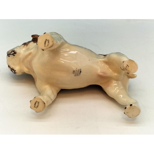 232 - Beswick Figure of a Bulldog 'Ch Basford British Mascot'. 14cm High x 20cm