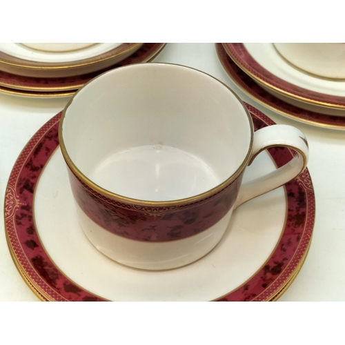 285 - Spode China 'Bordeaux' Items (21) to include Plates, Side Plates, Cups and Saucers.