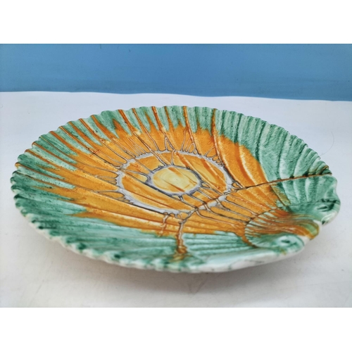 288 - Shelley China Shell Plate. 20cm Diameter.