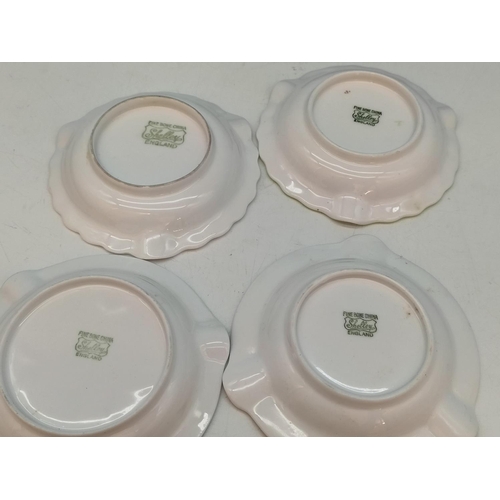 303 - 2 x Boxed Sets of 2 Shelley China Pin/Ashtray Dishes.