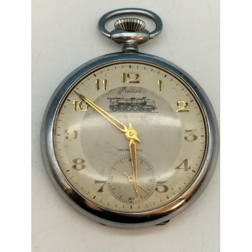 348 - Ingersoll (London) Triumph Pocket Watch and Precisa Pocket Watch. 1 W/O. Other Requires Attention.