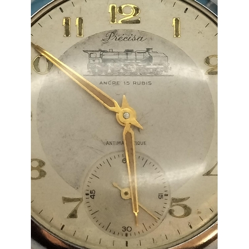 348 - Ingersoll (London) Triumph Pocket Watch and Precisa Pocket Watch. 1 W/O. Other Requires Attention.