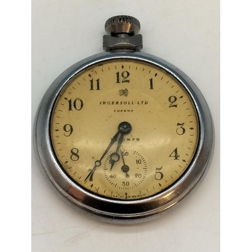 348 - Ingersoll (London) Triumph Pocket Watch and Precisa Pocket Watch. 1 W/O. Other Requires Attention.