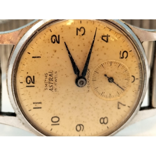 374 - Smiths Astral Mechanical Wind Up Wristwatch. W/O.