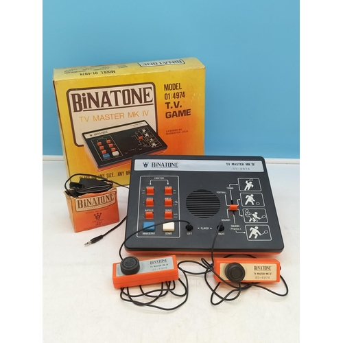 644 - Boxed Binatone TV Master IV Retro Gaming System. Powers Up.