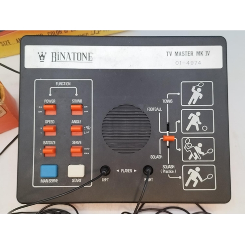 644 - Boxed Binatone TV Master IV Retro Gaming System. Powers Up.