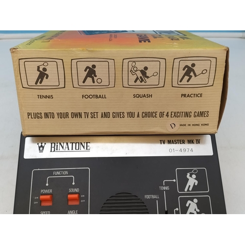 644 - Boxed Binatone TV Master IV Retro Gaming System. Powers Up.