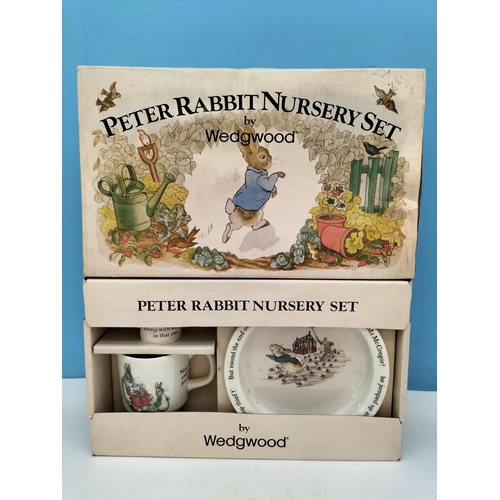 117 - Boxed Wedgwood Peter Rabbit Nursery Set.