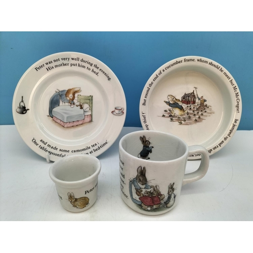 117 - Boxed Wedgwood Peter Rabbit Nursery Set.