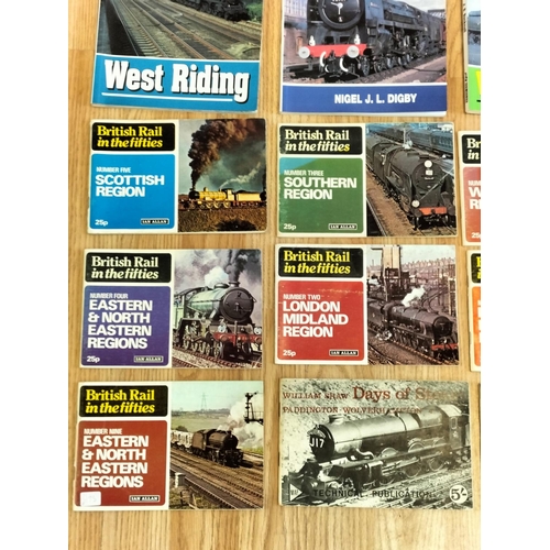 156 - Collection of Railway Related Reference Books (22) to include Days of Steam Vols 1-4, British Rail i... 