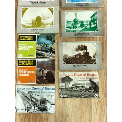 156 - Collection of Railway Related Reference Books (22) to include Days of Steam Vols 1-4, British Rail i... 