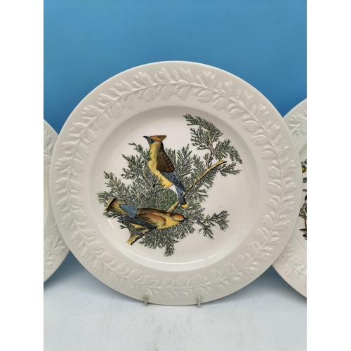 194 - Adam's 'Birds of America' Pattern 26cm Dinner Plates (5) to include Cedar Waxwing, Canvas Back Duck,... 