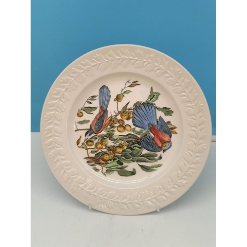 194 - Adam's 'Birds of America' Pattern 26cm Dinner Plates (5) to include Cedar Waxwing, Canvas Back Duck,... 