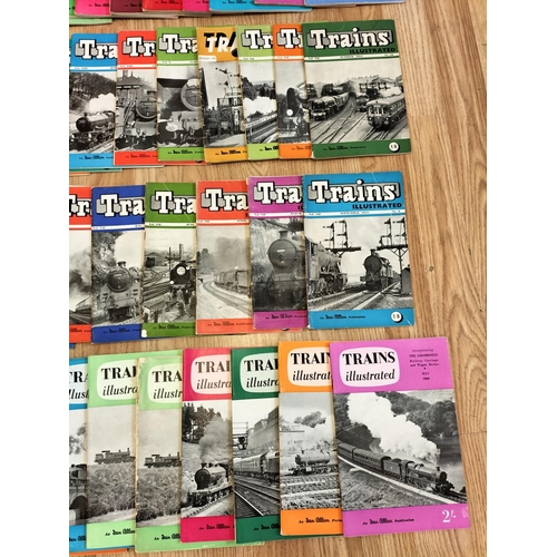 195 - Collection of 'Trains Illustrated' Magazines. 1950's-1960's.