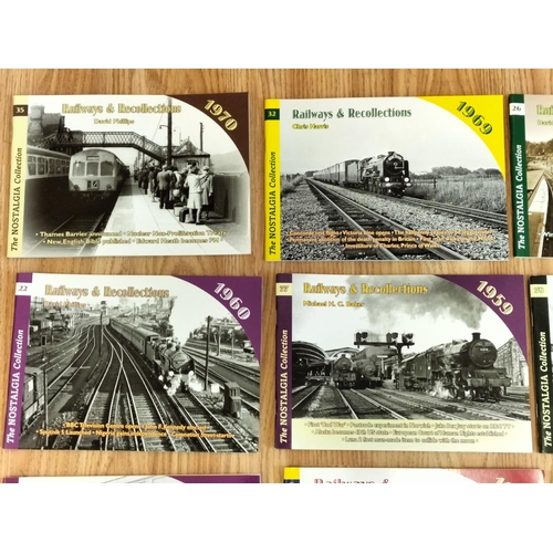 206 - Collection of Railways and Recollections, Nostalgia Collection Reference Books (16)