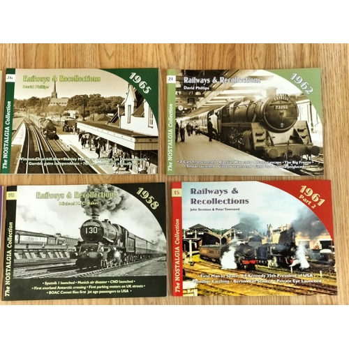 206 - Collection of Railways and Recollections, Nostalgia Collection Reference Books (16)