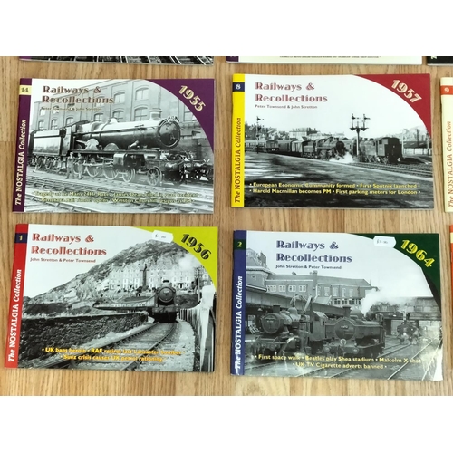 206 - Collection of Railways and Recollections, Nostalgia Collection Reference Books (16)