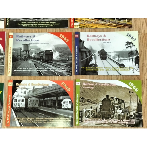 206 - Collection of Railways and Recollections, Nostalgia Collection Reference Books (16)