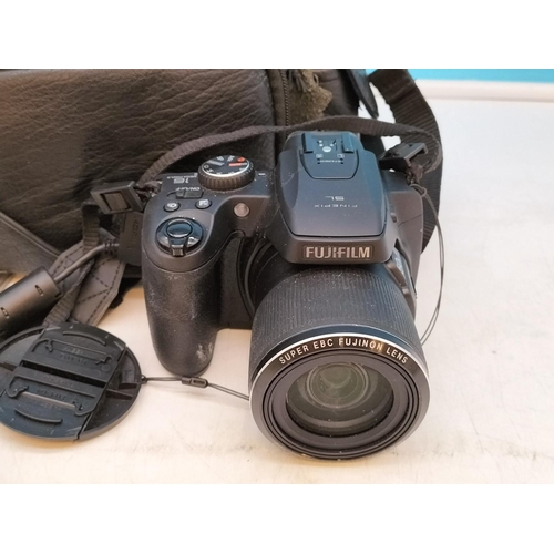 220 - Fugi Finepix 1000SL (W/O) with Accessories in Antler Bag plus Nikon Coolpix and Sony Cybershot Camer... 