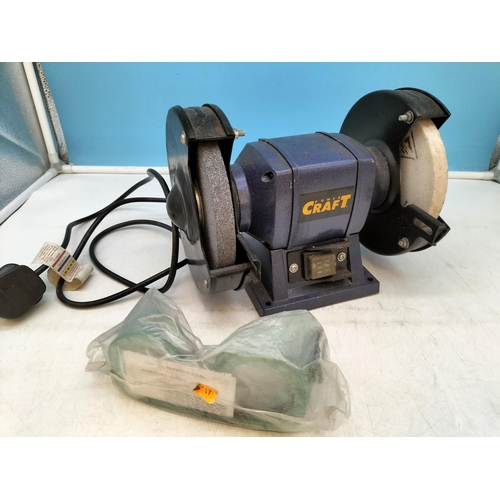 259 - Power Craft Angle Grinder with Goggles W/O.