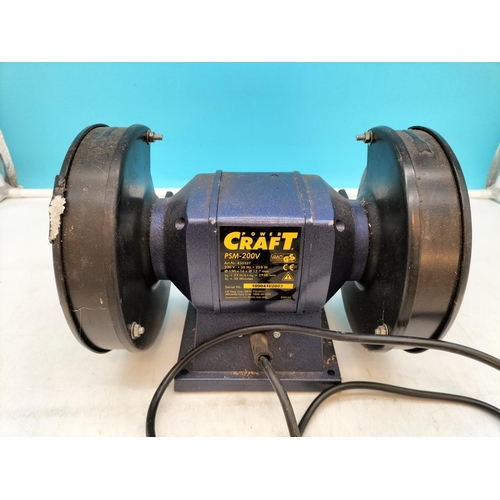 259 - Power Craft Angle Grinder with Goggles W/O.