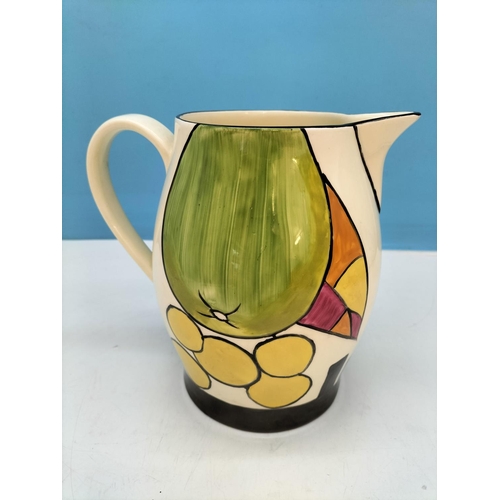 278 - Wilkinson's Clarice Cliff Cream 20cm Jug Painted in the 'New Fruits' Pattern.