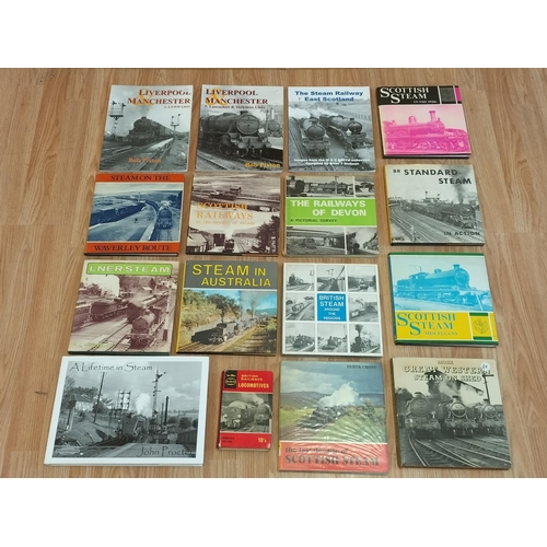 286 - Collection of Railway Related Reference Books (16) to include Liverpool and Manchester, A Lifetime i... 