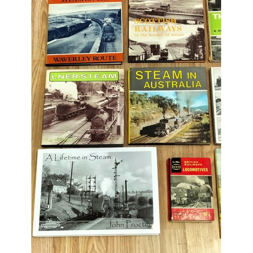 286 - Collection of Railway Related Reference Books (16) to include Liverpool and Manchester, A Lifetime i... 