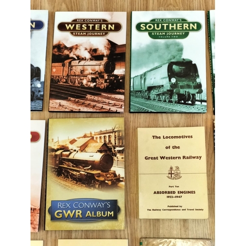 320 - Collection of Railway Related Reference Books (15) to include Rex Conway's Steam Journey (7 Volumes)... 