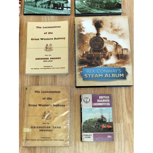 320 - Collection of Railway Related Reference Books (15) to include Rex Conway's Steam Journey (7 Volumes)... 