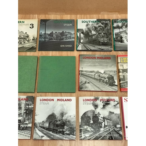 356 - Collection of Railway Related Reference Books (15) to include Southern Steam, London Midland Steam, ... 