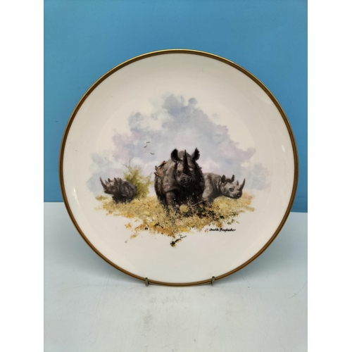 386 - Wedgwood David Shepherd Wildlife Collection 27cm Collectors Plates (8).