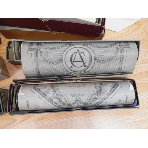 397 - Large Collection of Antique Pianola Boxed Music Rolls.