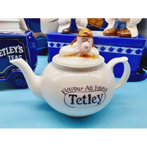 450 - Collection of Tetley Tea Items to include Wade Van Moneybox, Wade Gaffer Moneyboxes (2), Wade 'Sydne... 