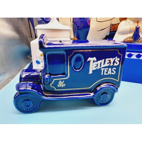 450 - Collection of Tetley Tea Items to include Wade Van Moneybox, Wade Gaffer Moneyboxes (2), Wade 'Sydne... 