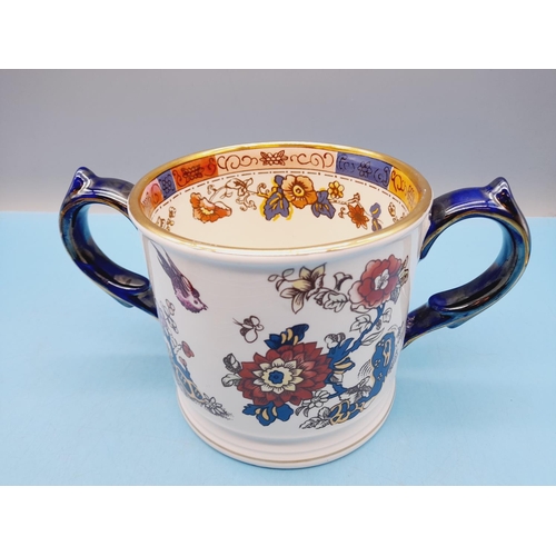 458 - Large Wade Floral Loving Cup Commissioned by Taunton Cider (13cm High, 13cm Diameter) plus a smaller... 