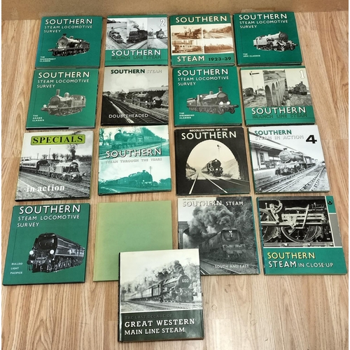 491 - Collection of Railway Related Reference Books (17) to include Southern Steam, Southern Branch Line, ... 