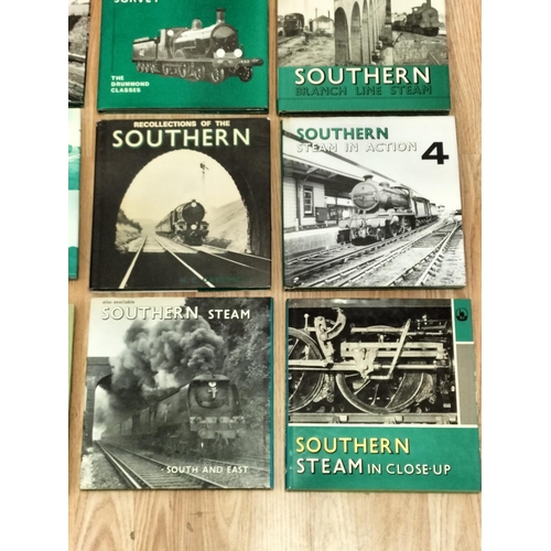 491 - Collection of Railway Related Reference Books (17) to include Southern Steam, Southern Branch Line, ... 