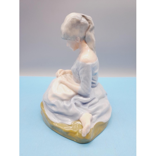 494 - Ceramic 19cm Figure in the Style of Wade Eileen Ogle. Unmarked.