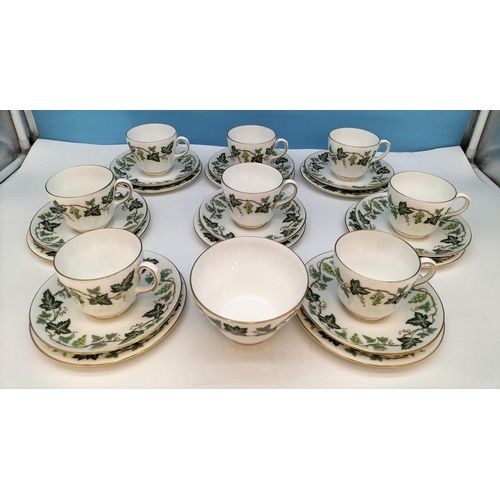 67 - Wedgwood Bone China 25 Piece Part Tea Set in the 'Santa Clara' Pattern to include Trios (8) and Bowl... 