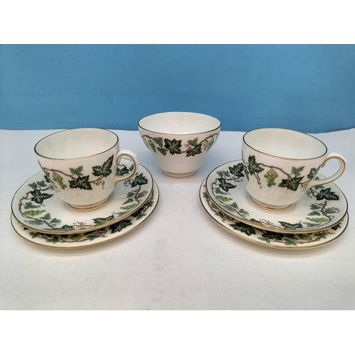 67 - Wedgwood Bone China 25 Piece Part Tea Set in the 'Santa Clara' Pattern to include Trios (8) and Bowl... 