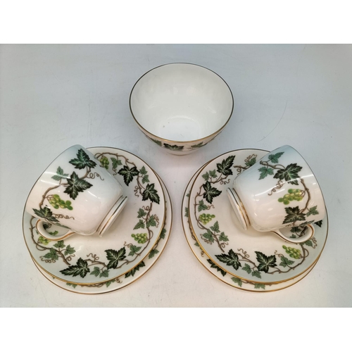 67 - Wedgwood Bone China 25 Piece Part Tea Set in the 'Santa Clara' Pattern to include Trios (8) and Bowl... 