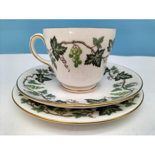 67 - Wedgwood Bone China 25 Piece Part Tea Set in the 'Santa Clara' Pattern to include Trios (8) and Bowl... 