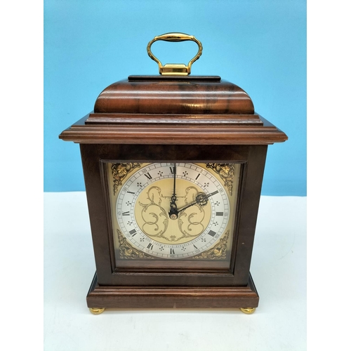 68 - Asprey & Garrard Mahogany Cased 28cm Bracket Clock. Requires Attention.