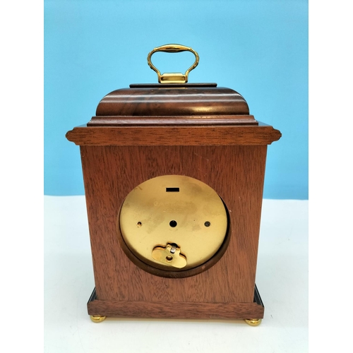 68 - Asprey & Garrard Mahogany Cased 28cm Bracket Clock. Requires Attention.