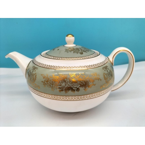 311 - Wedgwood China Teapot in the 'Columbia' Pattern.