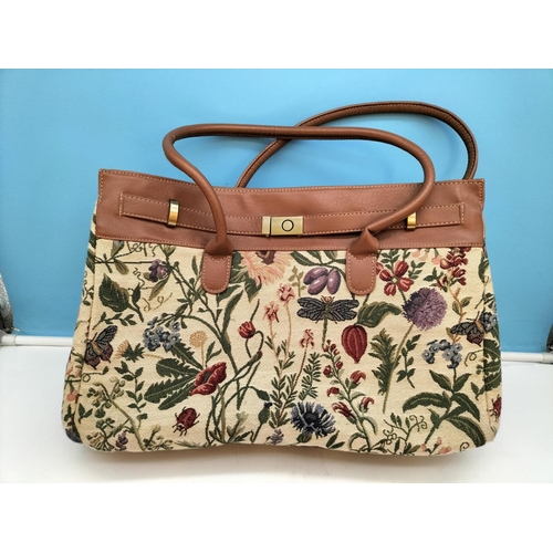 328 - Ladies Fashion Handbags (5) to include Tapestry Style Bags.