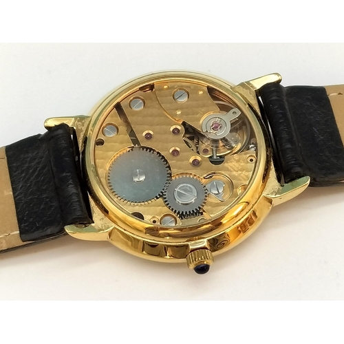 133 - Everite Swiss Made ES 95 Skeleton Watch W/O.