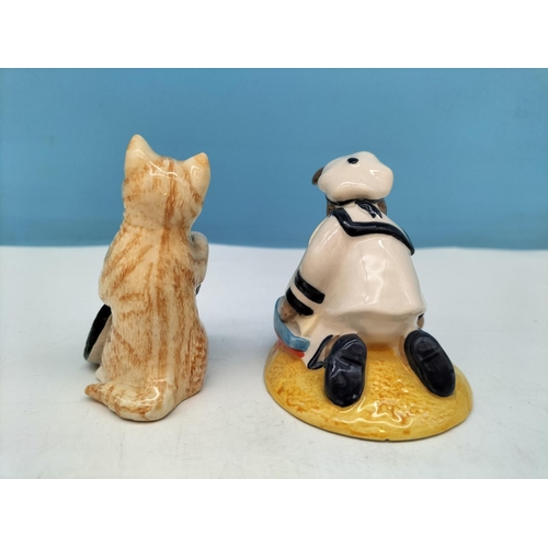 209 - Royal Doulton Bunnykins Figure 'Sailor Bunnykins' DB166 plus Royal Doulton 'New Toy - Slipper' Figur... 